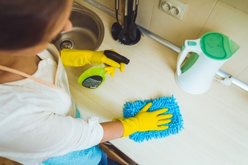 Cleaners Docklands team focused on safe and responsible cleaning