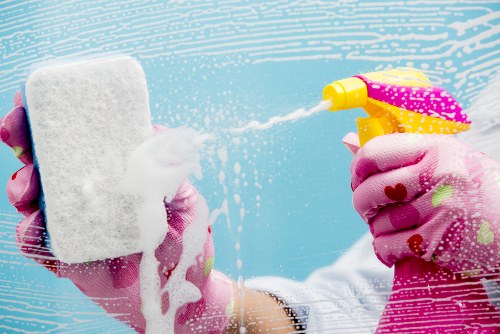 Deep cleaning a living room sofa in Docklands