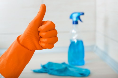 Low-carbon van used for sustainable cleaning operations